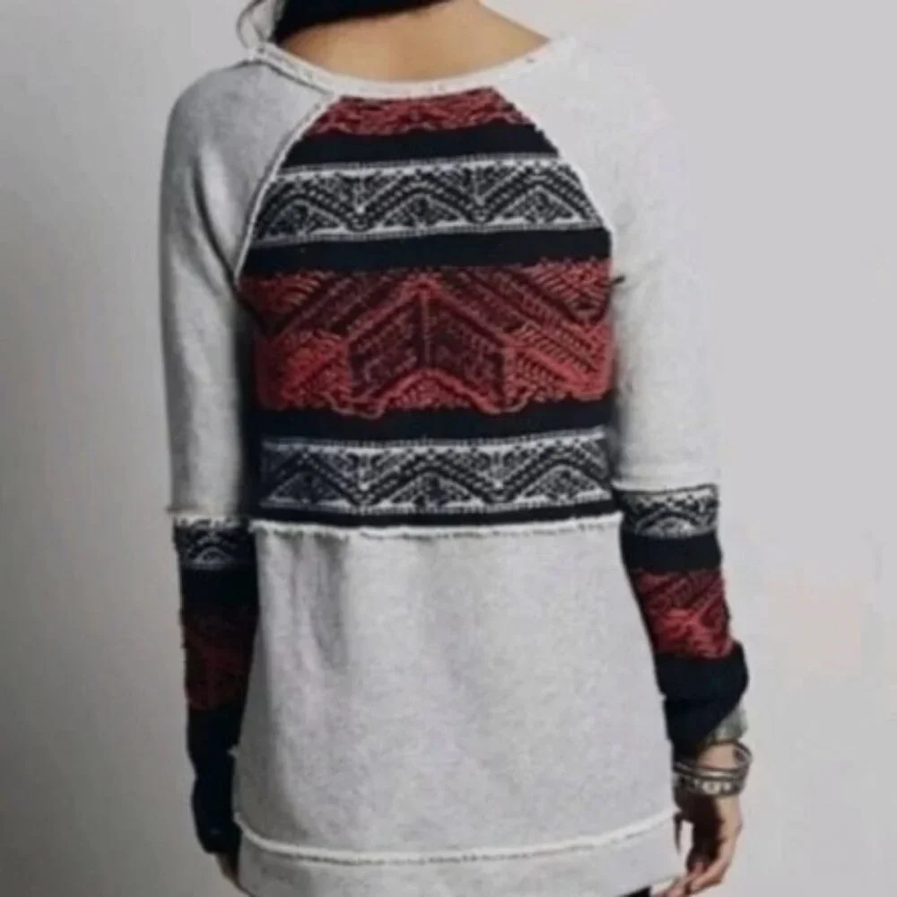 EUC Free People Snow Angel Sweatshirt, Sz - Sm - Picture 2 of 8
